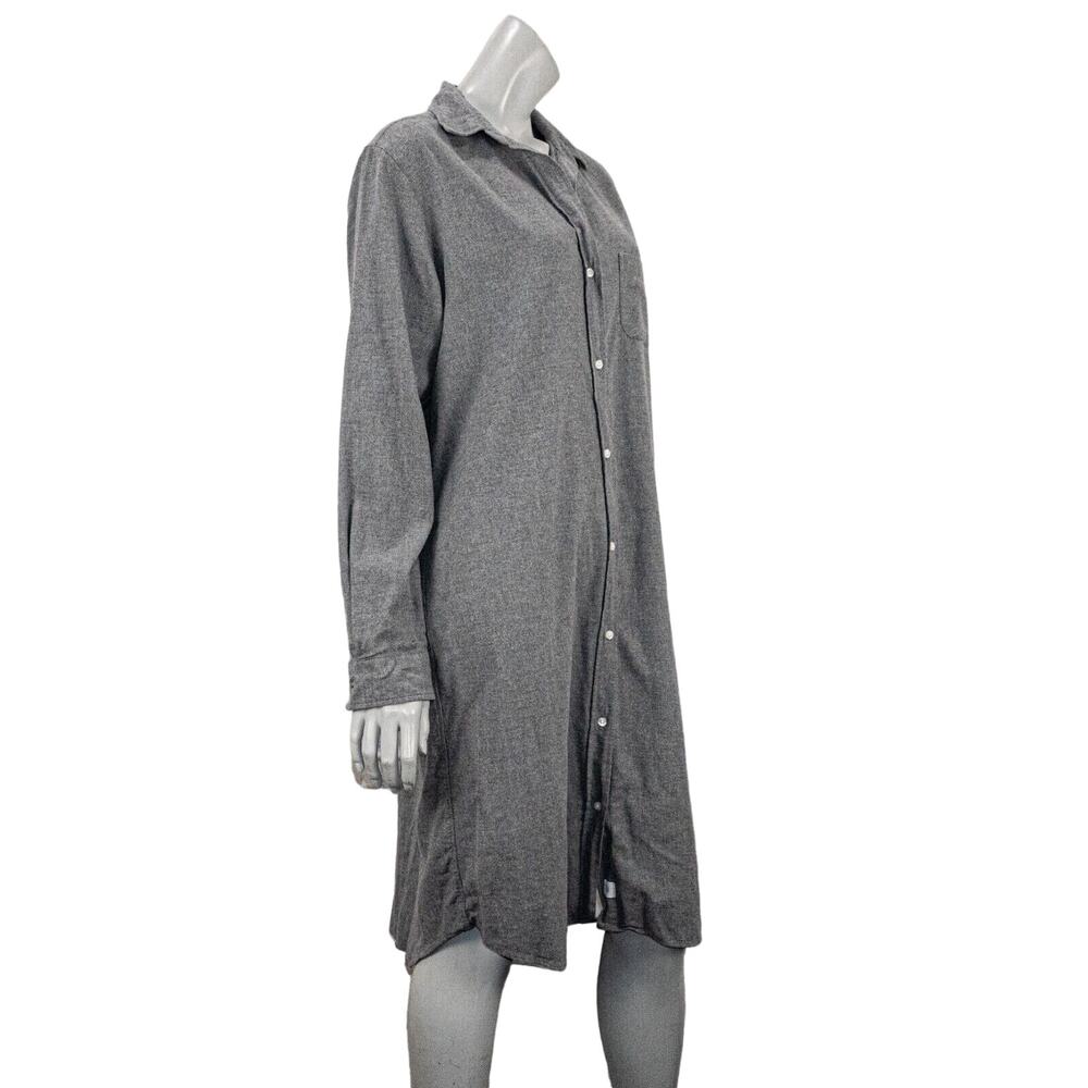 GRAYSON The HERO Women's button up Midi Dress Cotton Flannel Size 04 - Picture 5 of 10